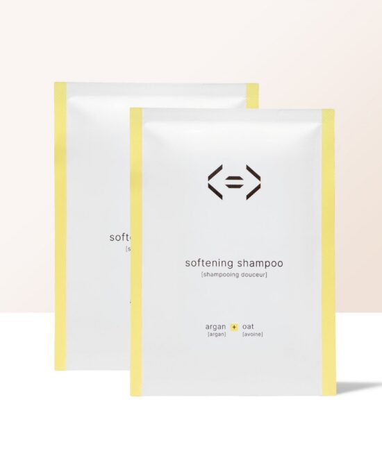 2 refills softening shampoo [argan + oat] = 500ml